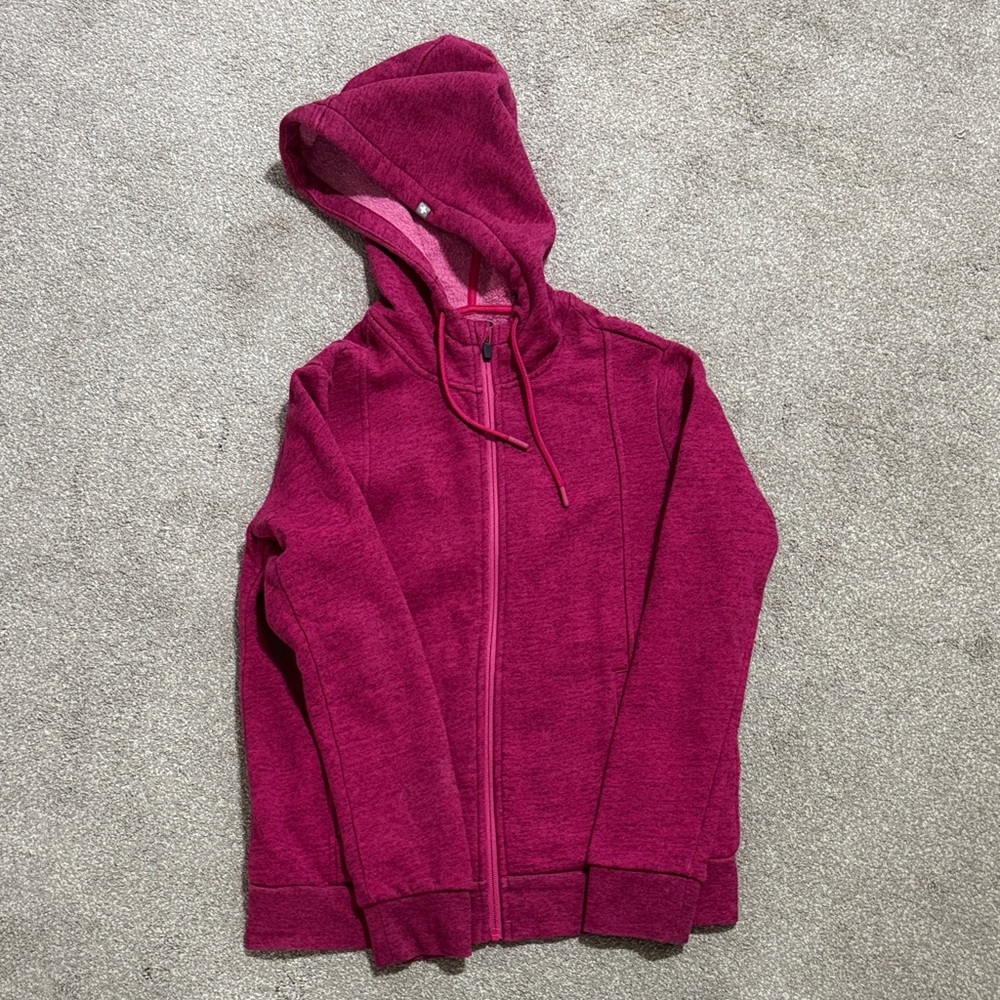 Figs Pink Zip-Up Hoodie